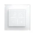 Produktbild: Homematic IP Glas-Wandthermostat mit 1-Fach Glasrahmen, weiß, Smart Home, misst Temperatur + Luftfeuchtigkeit, digitales Thermostat Heizkörper/Fußbodenheizung mit App, Alexa, Google Assistant