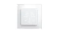 Produktbild: Homematic IP Smart Home Set Glas-Wandthermostat, weiß, 1-fach Glasrahmen, HmIP-W