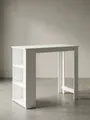 Produktbild: KADIMA DESIGN Bartisch Stehtisch GANDER - Edelstahl, 3 Fächer, große Ablagefläche
