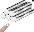 Produktbild: 100 Stück Magnete Stark 8x2mm,Neodym Magnet Extra Stark, Kleine Magnete für M