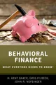 Produktbild: John R. Nofsinger Greg Filbeck H. Kent Baker Behavioral Finance (Taschenbuch)