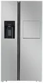 Produktbild: Wolkenstein WSBS590ICMEIX Side-by-Side Kombination, 91 cm breit, 556 L, NoFrost, mit Minibar, Kindersicherung,Thermostat, Wasserspender, Festwasseranschluss, Twist Ice Maker, Inox Design