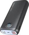 Produktbild: Power Bank 27000mAh 30W Powerbank Schnellladefunktion PD3.0 QC4.0 Externe Handyakkus USB C Externer Akku mit 3W Taschenlampe LED Display für iPhone 17/16/15/14/13/12 Pro Samsung Tablets iPad (blau)
