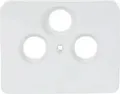 Produktbild: Busch-Jaeger Zentralscheibe TV / SAT 3-fach Busch-Jaeger 1743-03-24G studioweiß, 1 Stk.