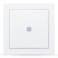 Produktbild: Homematic IP Smart Home Wandtaster – flach, Wandschalter, 2 Tasten, Zubehör für Ihr Homematic IP Smart Home, universell einsetzbar, schaltet Aktoren & Thermostate, kabellos, besonders flach, 155342A0