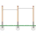 Produktbild: Doppelreck Modell DKV aus Kantholz mit Edelstahl-Reckstangen