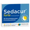 Produktbild: Sedacur forte 60 Dragees - bei Einschlafstörungen & Unruhezuständen - pflanzlich - schlafmittel