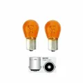 Produktbild: 2X Autolampe Blinkerbirne P21W 12V BA15s Orange Gelb Gegenüberliegende Pins