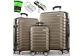 Produktbild: tillvex Sandfilteranlage tillvex® Reisekoffer Set Koffer Hartschale Trolley Kofferset Tasche (TSA Schloss Rollkoffer S-M-L-XL, 3 St), Reisekoffer Set 3-TLG. + Gepäckwaage, 6X Gurte & 3X Anhänger Kofferset