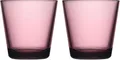 Produktbild: Iittala Kartio 2er Set Gläser, aus Glas, in der Farbe Pink, spülmaschinenfest, Maße (H x B x L): 8 cm, Volumen: 21 cl, 1070585