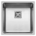 Produktbild: Pyramis Edelstahlspüle Küchen Spüle Spülbecken Flächenbündig Edelstahl 40 x 40