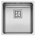 Produktbild: Pyramis Edelstahlspüle 40x40 cm Spüle Küchenspüle 1 Becken Montage flächenbündig