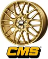 Produktbild: 4x CMS C25 7X17 4/100 ET50 Complete Gold Gloss