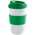 Produktbild: KAHLA Coffee-to-go-Becher Fillit Becher + Trinkdeckel, 1-tlg., Porzellan, Made in Germany grün 400 ml | 13 cm