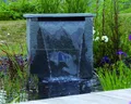 Produktbild: Oase Gartenwasserfall aus Edelstahl, 90 cm breit, zum Einbau oder Anschrauben
