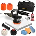 Produktbild: Duke-Handel® Exzenter Poliermaschine Auto 810W [PROFESSIONELLE LACKPFLEGE] - inkl. Zubehör Set XXL - 15mm Hub, sanfter Start, 6m Kabel & digitales Display