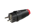 Produktbild: PCE Schuko Schukostecker Rot IP54 Vollgummi Zwei Erdungssysteme Stecker 0522-sr