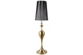 Produktbild: Stehleuchte Schwarz Gold Nylon Metall 160 cm blendarm Moderne Wohnzimmer Lampe