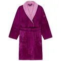 Produktbild: LOOKS BY WOLFGANG JOOP Bademantel S, Bademantel Damen Frottee, Frauen Morgenmantel beere mit Schalkragen, hochwertige Baumwollmischung