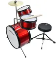 Produktbild: Clifton Kinderschlagzeug Junior Drum, rot, 3-St.