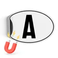 Produktbild: Finest Folia Länderkennzeichen Magnetfolie UV-Druck nach DIN Norm 17,5x11,5cm Kennzeichen Magnet Schild für Auto LKW Wohnmobil Bus wetterfest magnetisch RV005 (30 Österreich, Magnetfolie)