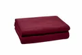 Produktbild: Zoeppritz Soft-Fleece-Decke Polarfleece-Decke mit Häkelstich, flauschige Kuscheldecke, Farbe: 390 wine, Maße: 160x200 cm, 103291-390-160x200