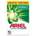 Produktbild: Ariel Schnell Auflösendes Pulverwaschmittel Universal+ 1.2 kg, 20 Waschladungen, Ausgezeichnete Fleckenentfernung