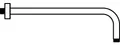 Produktbild: Ideal Standard Wandanschluss Idealrain 400mm Chrom B9445AA