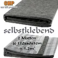 Produktbild: 2 x CHP Dämmvlies 150x40cm 1,2m² selbstklebend 10mm dick KFZ Schalldämmung PKW