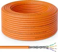 Produktbild: deleyCON 20m CAT.7 Verlegekabel Kupfer Starr S/FTP PIMF Netzwerkkabel Installationskabel LAN Kabel Ethernet Datenkabel Gigabit CAT7 10Gbit 1000MHz LSZH Halogenfrei BauPVO - GHMT