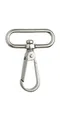 Produktbild: Karabinerhaken, 40 x 60 mm, Metall, silberfarben