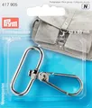 Produktbild: Prym Karabinerhaken silberfarbig 40mm (Karabiner, Haken für Taschen und mehr)