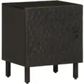 Produktbild: Nachttisch Schwarz 40x33x46 cm Massivholz Mango Vidaxl