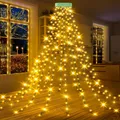 Produktbild: Lichterkette Weihnachtsbaum 16 Stränge 2M 400LED Christbaumbeleuchtung mit Ri...
