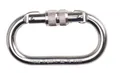 Produktbild: Karabiner Stahl Schraubverschluss 25kN EN362 Verbindung Absturzsicherung 106mm