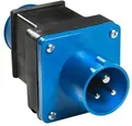 Produktbild: AS Schwabe Adapterstecker CEE-Stecker auf Schuko-Kupplung, 230 V, IP44, schwarz/blau