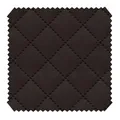 Produktbild: novely® SOLTAU Kunstleder - 3-lagig gesteppter Möbelstoff - Kaschierter Volumen-Polsterstoff mit Karo-Muster - Pflegeleichte Meterware 1lfm | Farbe: 66 Dunkelbraun