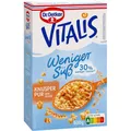 Produktbild: Dr. Oetker Vitalis Knusper Pur weniger süß Müsli 600,0 g