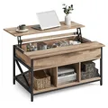 Produktbild: VASAGLE Couchtisch rechteckig Spanplatte hellbraun 95,0 x 60,0 x 48,0 / 62,0 cm, 1 St.