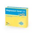 Produktbild: Magnesium Verla 400 Kapseln – Hochdosiertes Magnesiumcitrat & Magnesiumoxid, bei erhöhtem Magnesiumbedarf, 400 mg pro Kapsel, Einnahme nur 1x täglich, vegan, zucker-, gluten- & laktosefrei, 60 St