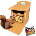 Produktbild: Eichhörnchen-Futterhaus – absolut witterungsbeständig, tierfreundlich, sehr langlebig und robust (komplett Braun)