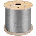 Produktbild: VEVOR 316 Edelstahl Kabel Drahtseil 1x19 150 M, Stahlseil Seil Draht Stahl Mindestbruchkraft 8,3 KN, Edelstahl-Drahtseil-Kabel Rostfrei