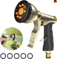 Produktbild: Garten Handbrause Wasserspritze, 100% Robustes Metallgehäuse, mit Einstellbarem 