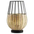 Produktbild: Sansibar HEIDE Tischlampe Tischleuchte E27 Braun Schwarz Metall H 38,5 cm