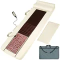 Produktbild: Shiatsu-Massagematratze mit Jadestein-Wärmematte + Fernbedienung beige B-Ware