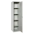 Produktbild: PROREGAL Putzmittelschrank AMEGO | HxBxT 180x40x40cm | 4X Fachboden | Grau-Grau | Metallschrank Haushaltsschrank