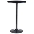 Produktbild: WOHNLING Stehtisch rund MDF-Platte schwarz 60,0 x 60,0 x 100,0 cm, 1 St.