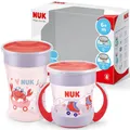 Produktbild: NUK Magic Cup Duo Set Trinklernbecher 160ml 230ml Auslaufsicher Rot 6Monate
