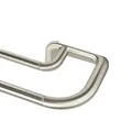 Produktbild: Umbra Twilight Doppel Gardinenstange, Ausziehbare Vorhangstange mit Abgerundeten Enden für ideale Raumabdunkelung, 30- 84 Inches, 76-213 cm, D19mm, Nickel