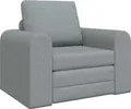 Produktbild: vidaXL Schlafsofa Hellgrau 98 x 71 x 83 cm Stoff